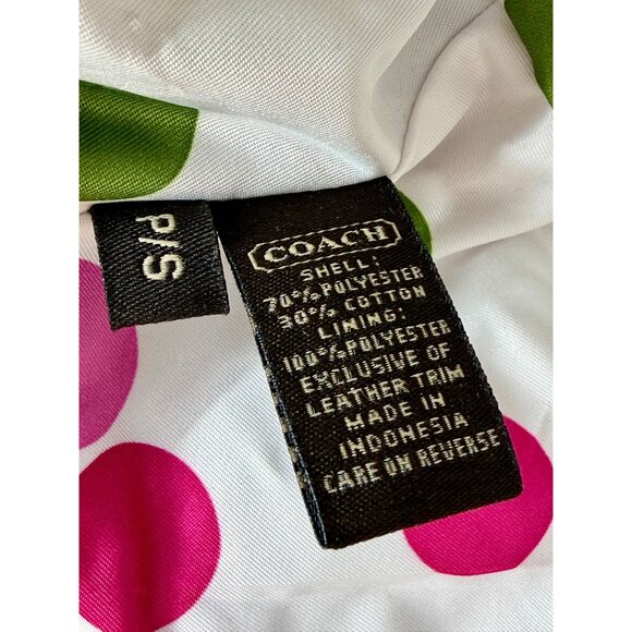 Vtg Y2K Coach Signature Brown Bucket Hat | Preppy Grunge Coastal Grandmother P/S - Picture 14 of 15